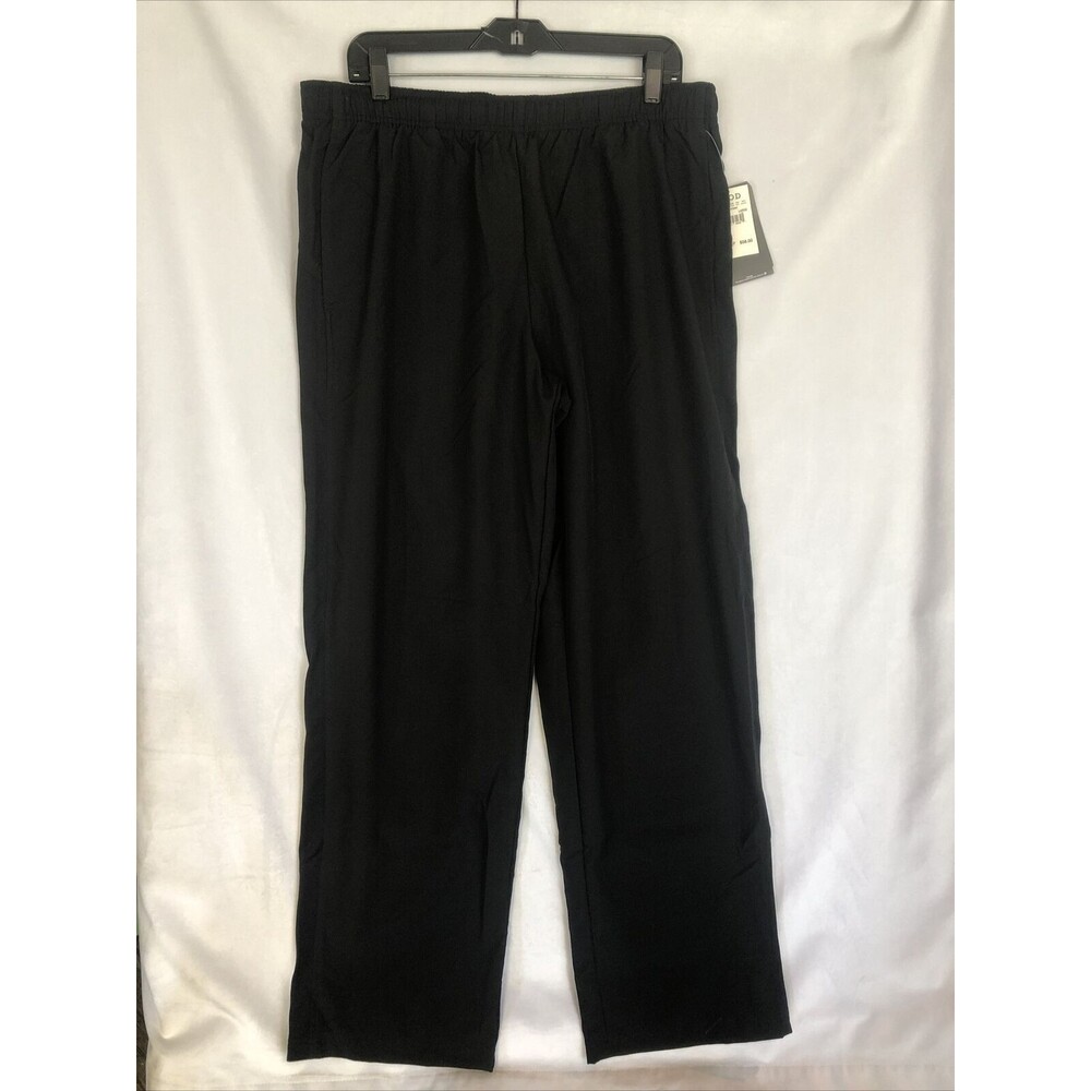 NWT Izod Mens Black Perform X Cool-FX Golf Casual Pants, Moisture Wicking Size L